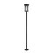 Z-Lite Jordan 1 Light Outdoor Post Mounted Fixture, Black And Clear Seedy 570PHXL-567P-BK - alternate 1